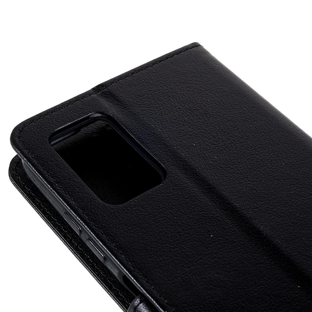 Stand Cover for Samsung Galaxy A03s (166.5 x 75.98 x 9.14mm), Scratch Resistant Folio Flip PU Leather Wallet Cell Phone Case with Lanyard - Black-8