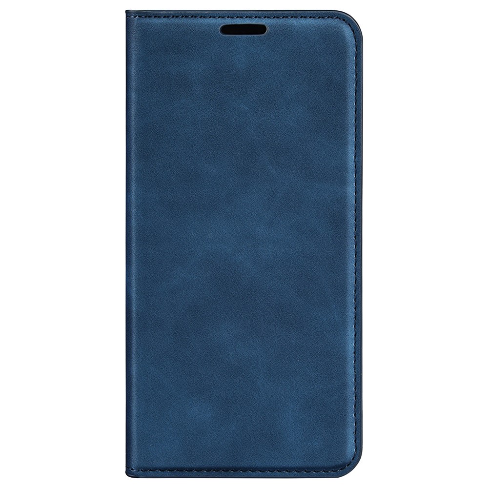 Para Samsung Galaxy M13 4G Skin-touch PU Caja de Teléfono de Cuero Auto Cierre de Folio Magnético Flip Cubierta Con Soporte de Billetera - Azul-5