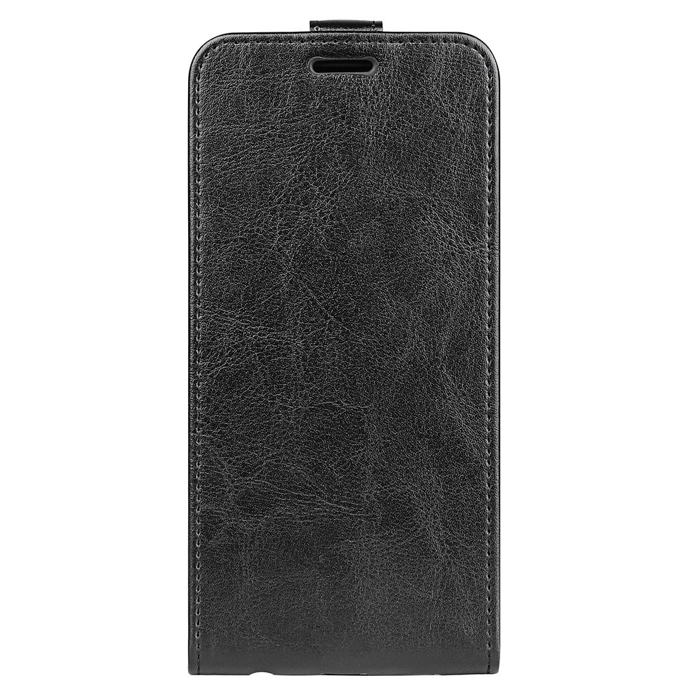 Vertical Flip Phone Case for Samsung Galaxy M13 4G, PU Leather Crazy Horse Texture Card Holder Magnetic Closure Protective Cover - Black-5
