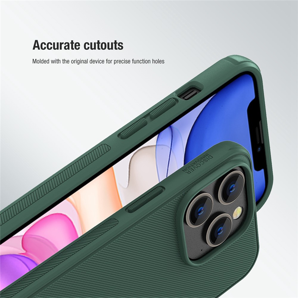 NILLKIN Super Frosted Shield Pro Phone Case for iPhone 14 Pro Max 6.7 inch, Anti-scratch Matte Finish PC Back TPU Frame Hybrid Cover - Black-8