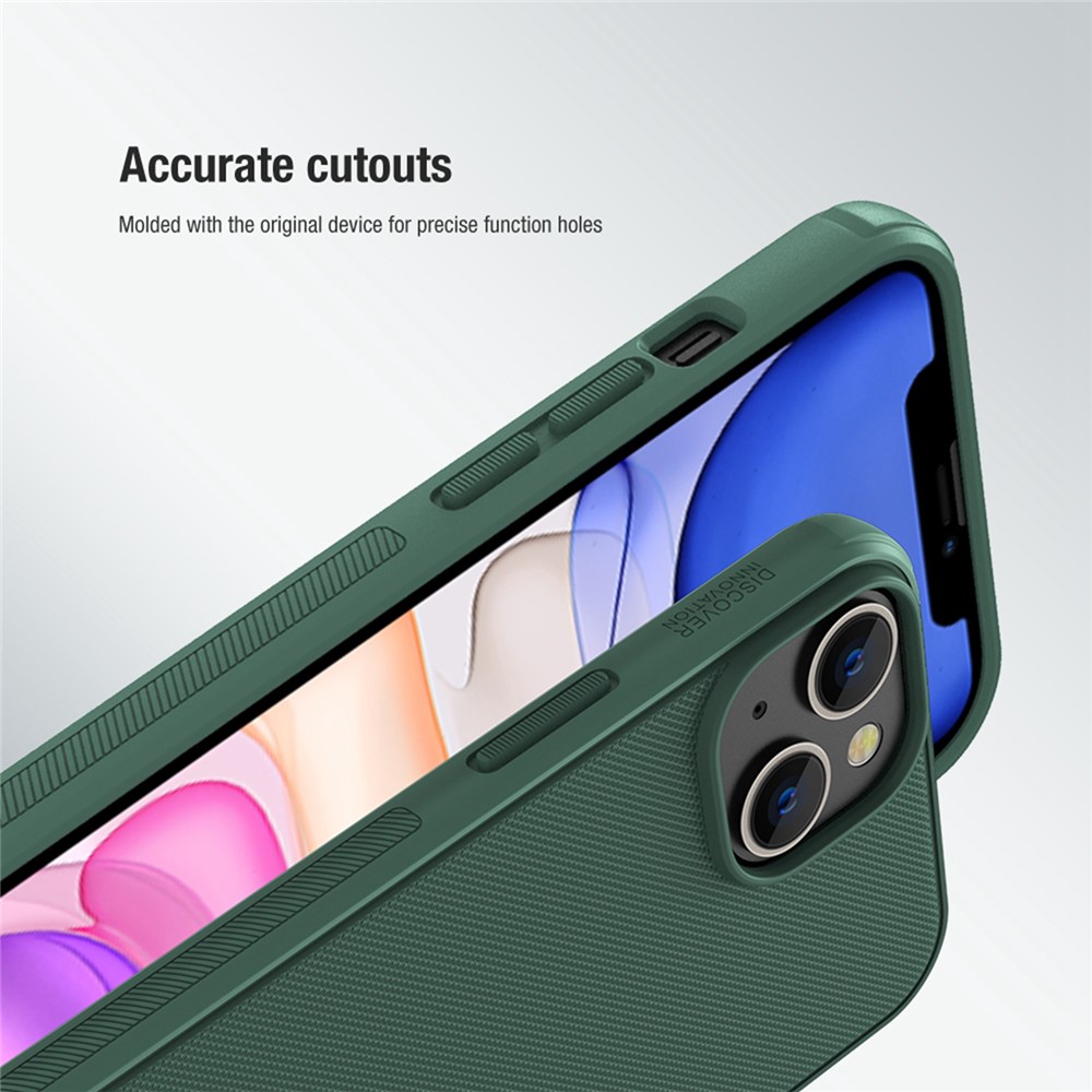 NILLKIN Super Frosted Shield Pro Phone Cover for iPhone 14 Max 6.7 inch, PC + TPU Anti-fingerprint Matte Protective Case - Black-8
