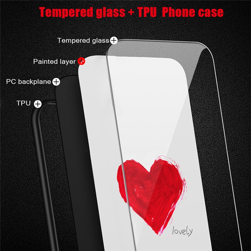 For iPhone 14 Max 6.7 inch Tempered Glass Phone Case, Anti-scratch Pattern Printing Hard PC+Soft TPU Cellphone Cover - The Milky Way-4