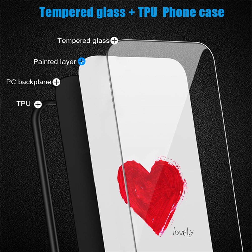 For iPhone 14 Pro Max 6.7 inch Cellphone Guard, Pattern Printing Tempered Glass Phone Case Hard PC+Soft TPU Phone Cover - The Milky Way-4