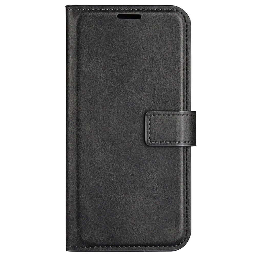 For Xiaomi Poco F4 5G / Redmi K40S 5G Textured PU Leather Stand Wallet Case Square Magnetic Clasp Protective Phone Cover - Black-5