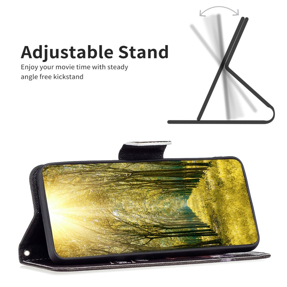 For Oppo A57 4G BF Pattern Printing Leather Series-1 Magnetic Clasp Phone PU Leather Case Flip Stand Wallet Drop-proof Cover - Bear-2