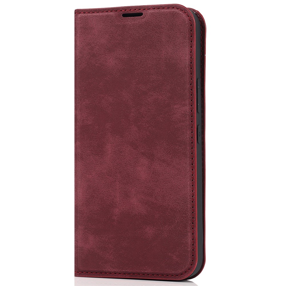 For Samsung Galaxy S22+ 5G RFID Blocking Stand Card Holder PU Leather Case Auto Closing Magnetic Phone Cover - Red-9