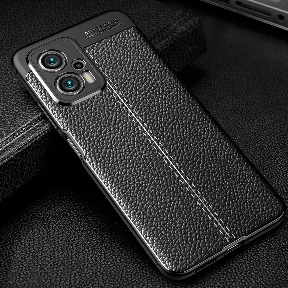 For Xiaomi Redmi Note 11T Pro 5G / Redmi Note 11T Pro+ 5G / Poco X4 GT 5G Litchi Skin Slim Phone Case Soft TPU Phone Protective Cover - Black-5