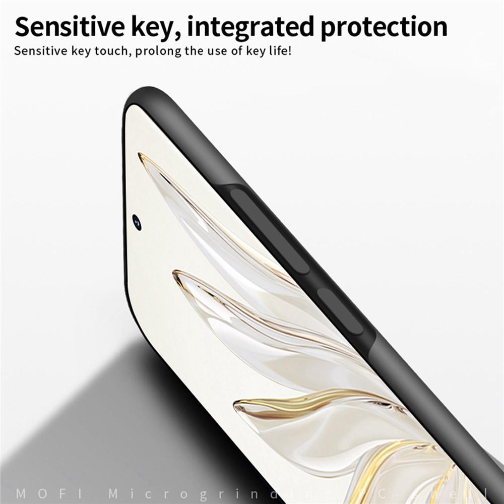 MOFI JK PC Series-1 Shield for Honor 70 5G Wear-resistant Matte Hard PC Back Case Well-protected Phone Cover with Strap - Black-4
