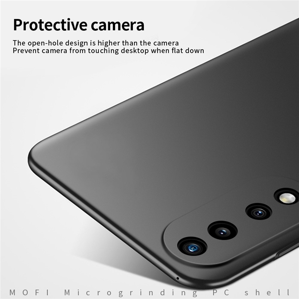 MOFI JK PC Series-1 Shield for Honor 70 5G Wear-resistant Matte Hard PC Back Case Well-protected Phone Cover with Strap - Black-5