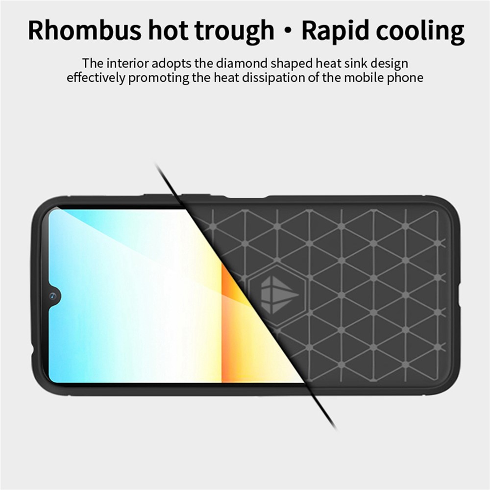 MOFI JK TPU Series-1 for Sony Xperia Ace III Brushed Surface Carbon Fiber Phone Cover Anti-scratch Soft TPU Case - Black-7