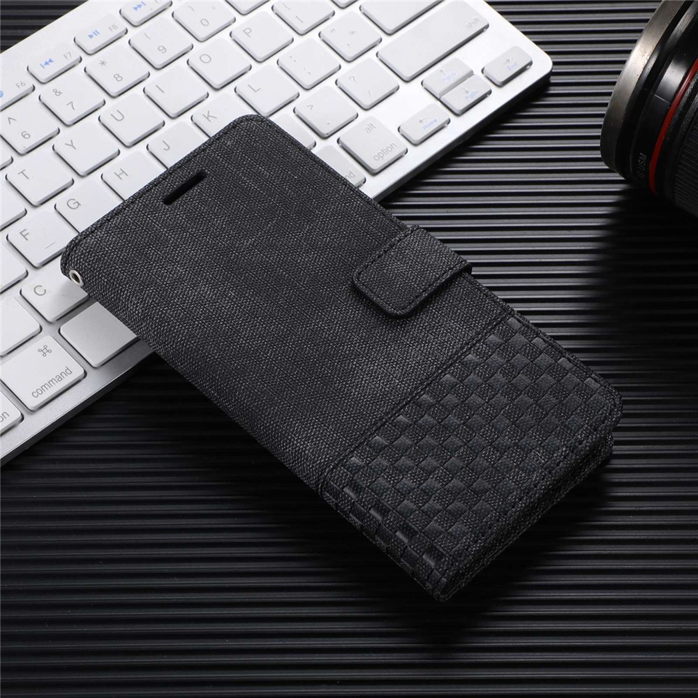 For Xiaomi Redmi Note 11 4G (Qualcomm) / Note 11S 4G Cloth Texture PU Leather RFID Blocking Phone Cover Stand Wallet Case - Black-5