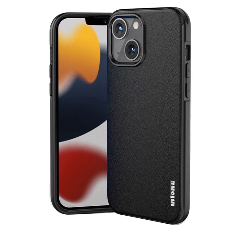 WLONS for iPhone 14 6.1 inch Defender Series Matte PC + TPU Back Protector Phone Cover Anti-fall Protective Case - Black-1