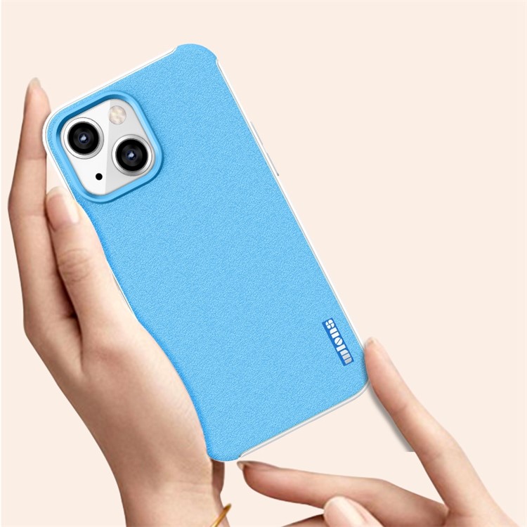 WLONS for iPhone 14 6.1 inch Defender Series Matte PC + TPU Back Protector Phone Cover Anti-fall Protective Case - Black-2