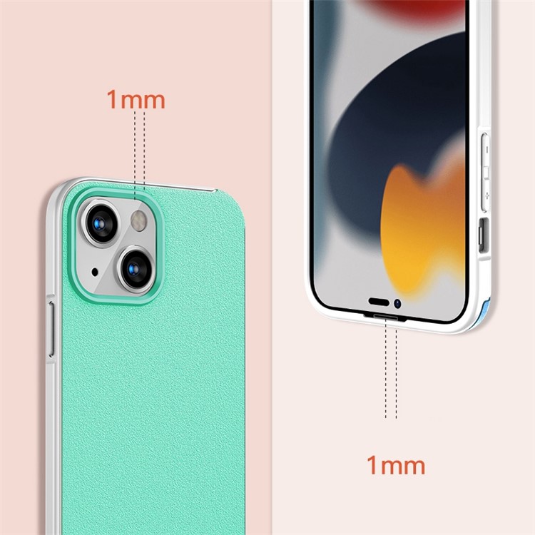 WLONS for iPhone 14 6.1 inch Defender Series Matte PC + TPU Back Protector Phone Cover Anti-fall Protective Case - Black-5