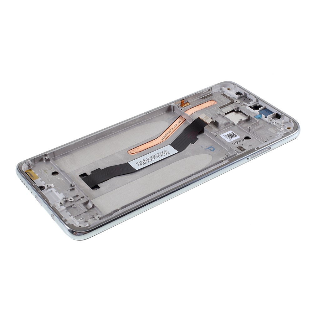 For Xiaomi Redmi Note 8 Pro Grade C LCD Screen and Digitizer Assembly + Frame (without Logo) - Silver-3