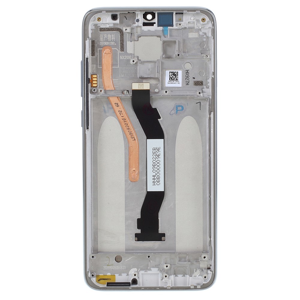 For Xiaomi Redmi Note 8 Pro Grade C LCD Screen and Digitizer Assembly + Frame (without Logo) - Silver-7