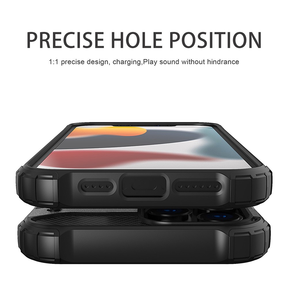 For iPhone 14 Pro 6.1 inch Anti-scratch Phone Case TPU + PC Mobile Phone Protective Back Cover with Inner Heat Dissipation Design - Grey-2