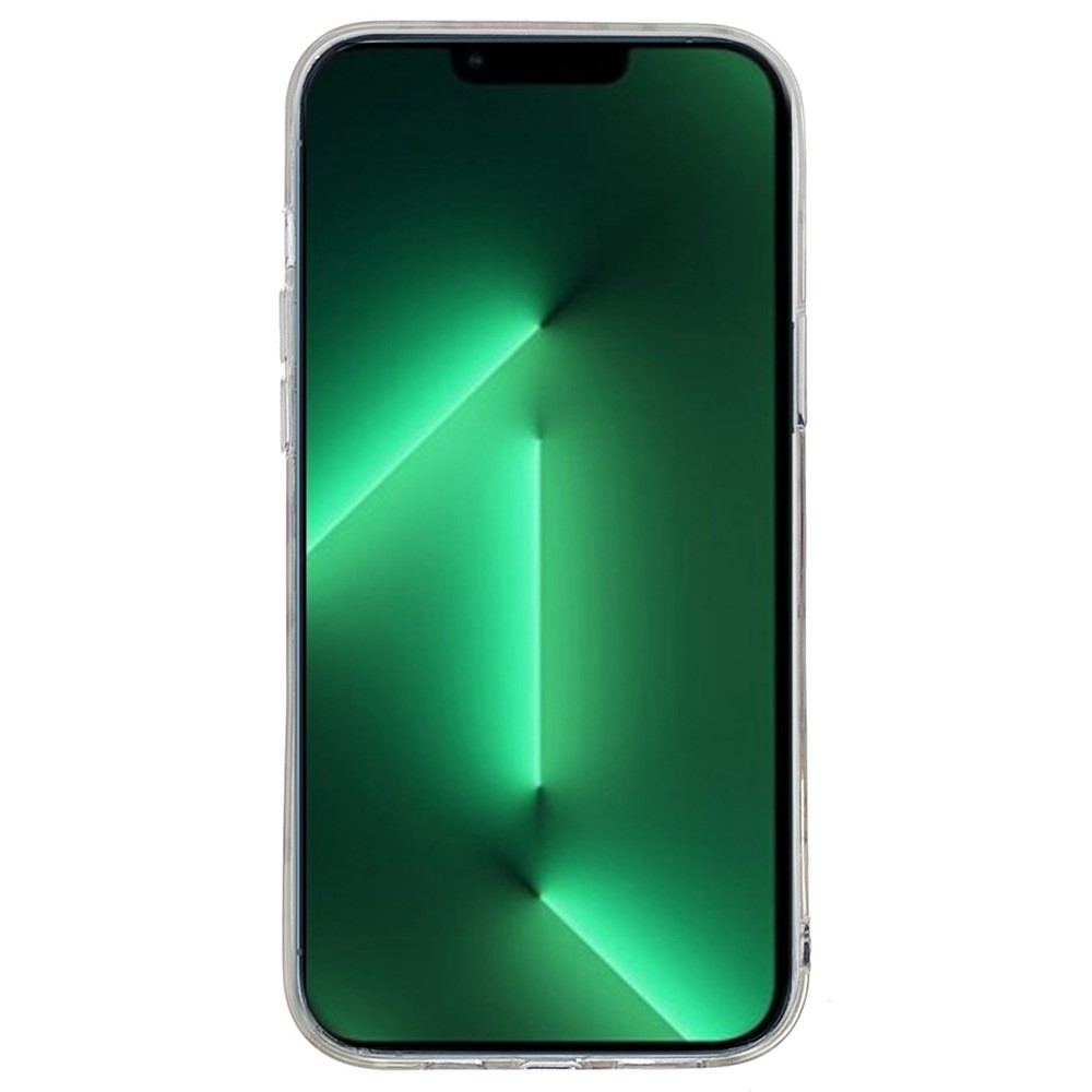 TPU Case for iPhone 14 Pro 6.1 inch, IMD Marble Pattern Drop-proof Well-protected Mobile Phone Cover - Green-2
