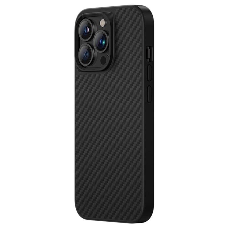 BENKS For iPhone 13 Pro 6.1 inch MagSafe Wireless Charging Kevlar Aramid Fiber Phone Protective Case Soft TPU Carbon Fiber Texture Matte Anti-fall Back Cover-1