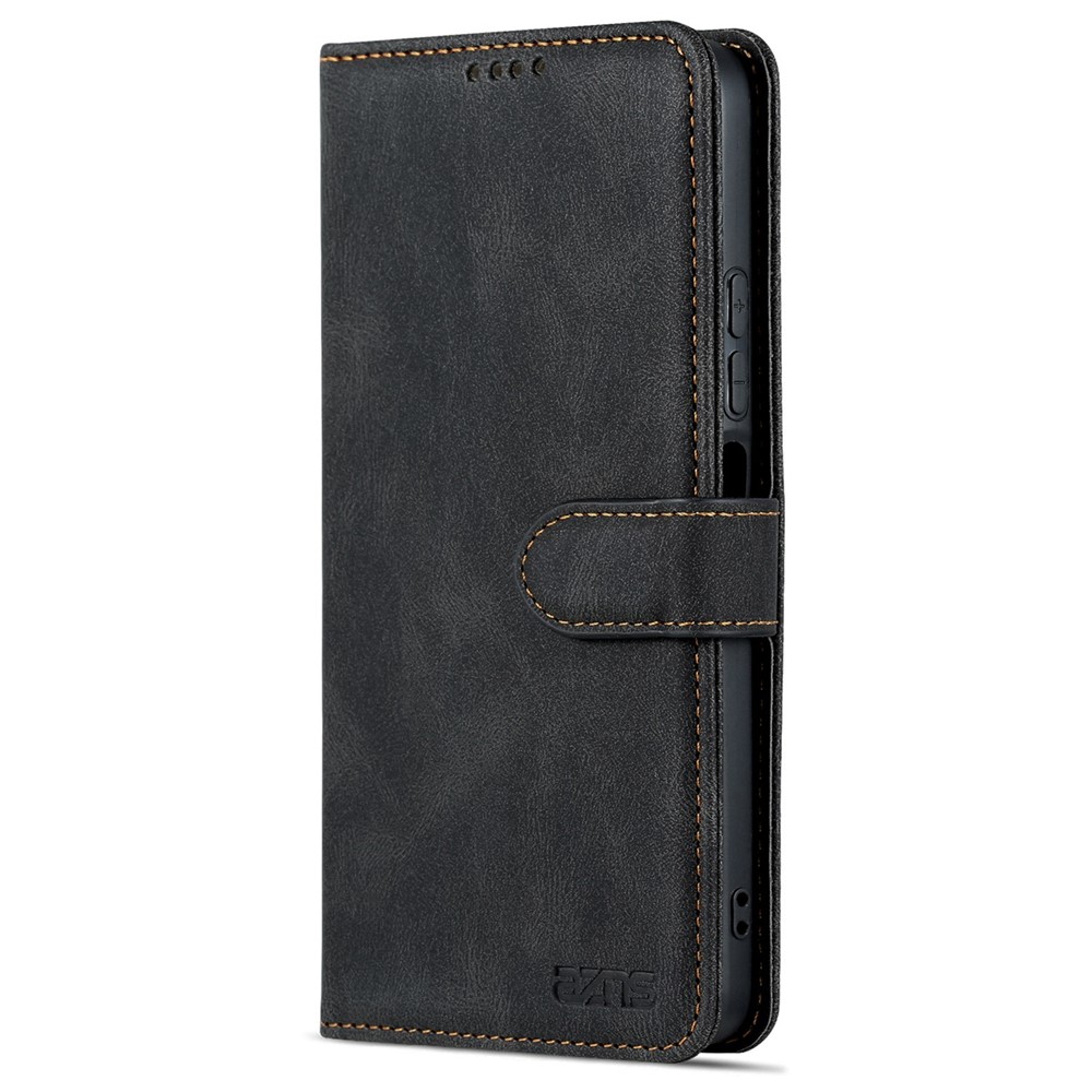 AZNS Phone Case For Xiaomi Redmi Note 11T Pro 5G / Note 11T Pro+ 5G / Poco X4 GT 5G, Drop-proof PU Leather Flip Wallet Cover Stand - Black-10