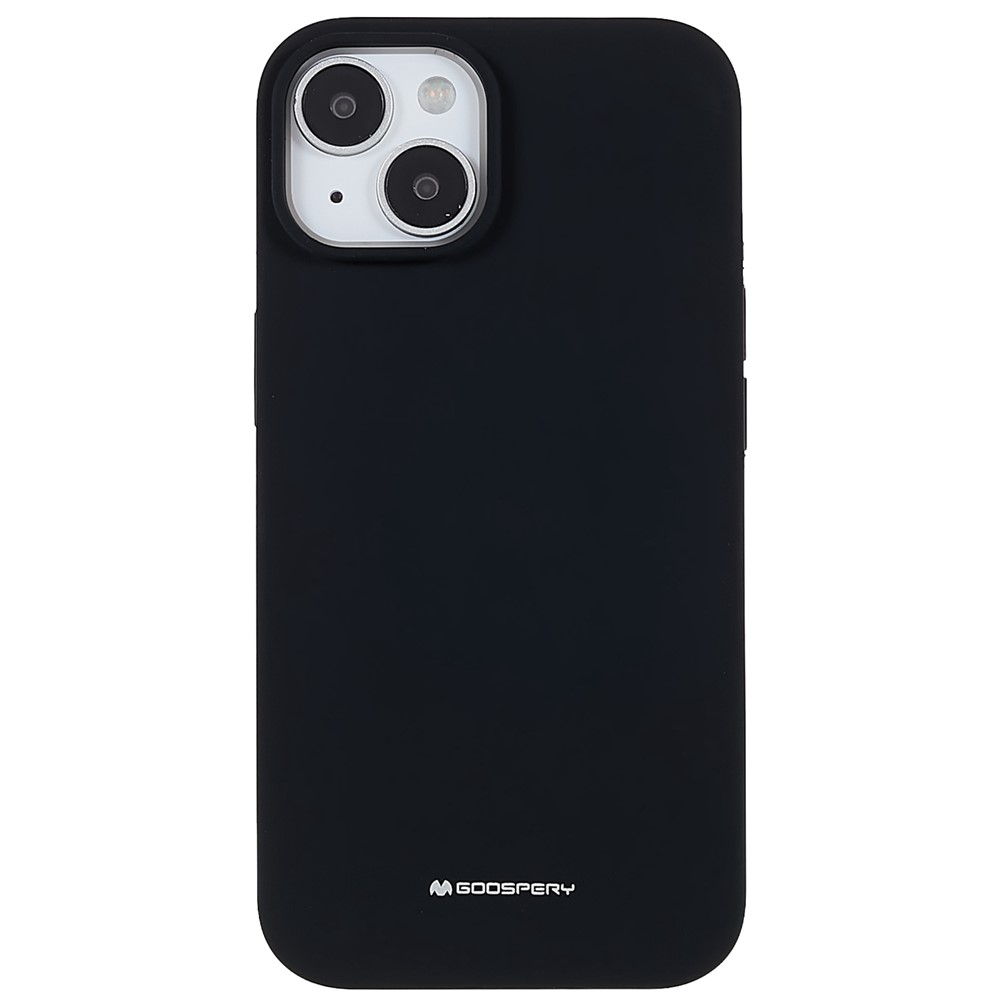 MERCURY GOOSPERY Cell Phone Case for iPhone 14 Max 6.7 inch, Soft Liquid Silicone Phone Back Cover Protector - Black-2