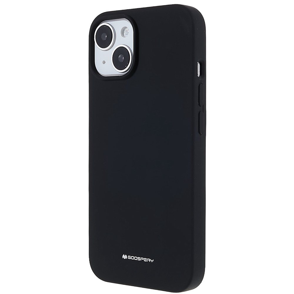 MERCURY GOOSPERY Cell Phone Case for iPhone 14 Max 6.7 inch, Soft Liquid Silicone Phone Back Cover Protector - Black-3