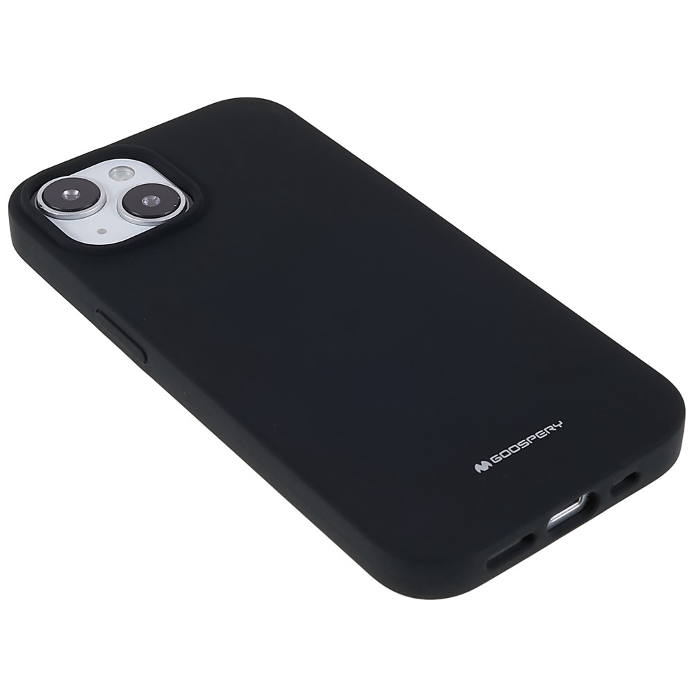 MERCURY GOOSPERY Cell Phone Case for iPhone 14 Max 6.7 inch, Soft Liquid Silicone Phone Back Cover Protector - Black-5