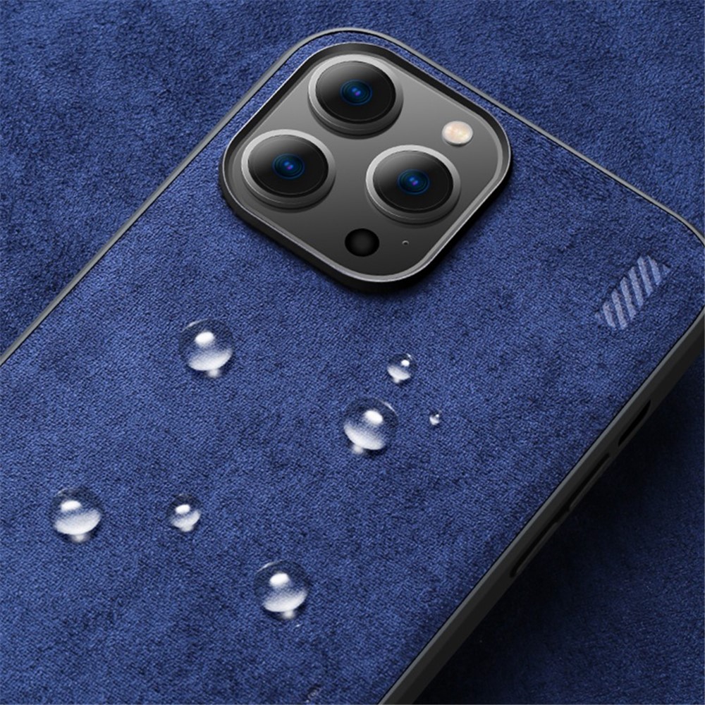 X-LEVEL For iPhone 14 Pro Max 6.7 inch PU Leather Coated TPU Slim Phone Case Drop-proof Back Cover - Blue-3