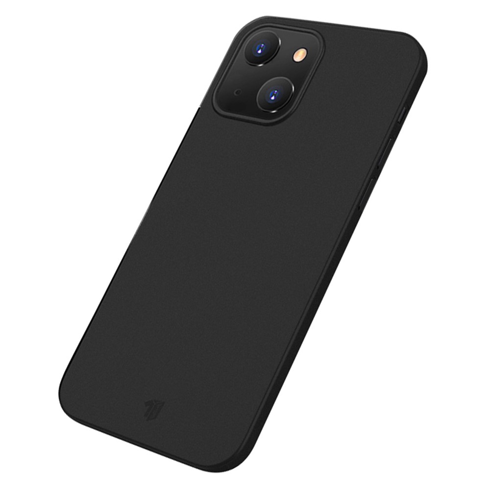 X-LEVEL PP Phone Case for iPhone 14 6.1 inch, Drop-proof Matte Finish Protective Back Cover - Transparent Black-1