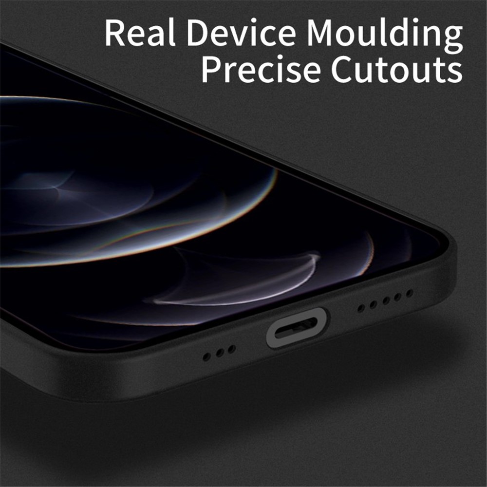 X-LEVEL PP Phone Case for iPhone 14 6.1 inch, Drop-proof Matte Finish Protective Back Cover - Transparent Black-3