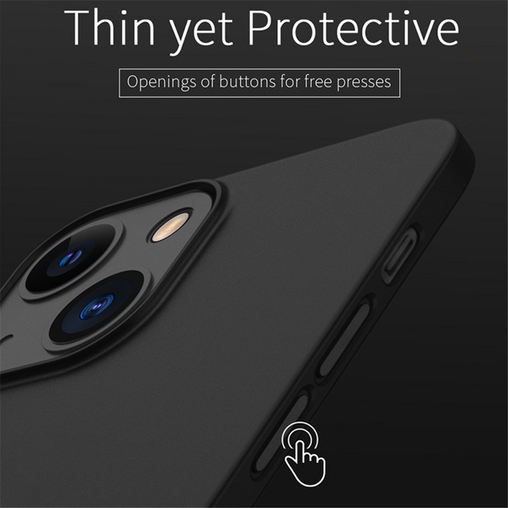 X-LEVEL For iPhone 14 Max 6.7 inch Ultra Thin PP Phone Case Anti-fingerprint Matte Finish Protective Cover - Transparent Black-7