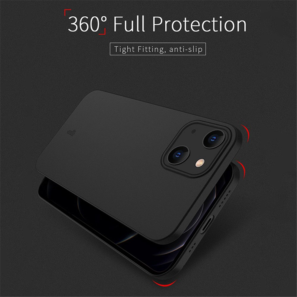X-LEVEL For iPhone 14 Max 6.7 inch Ultra Thin PP Phone Case Anti-fingerprint Matte Finish Protective Cover - Transparent Black-8