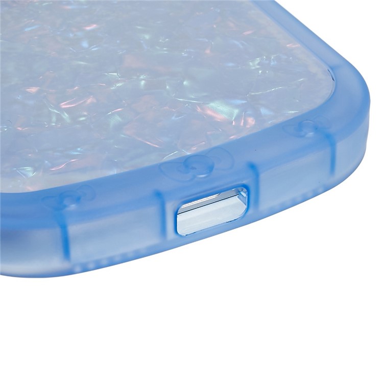 For iPhone 11 6.1 inch Soft TPU IMD Shell Pattern Dual-color Gradient Phone Case Stylish Back Cover - Purple / Blue-5