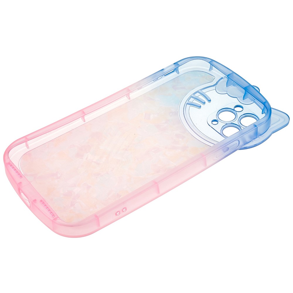 For iPhone 11 Pro Max 6.5 inch IMD IML Shell Pattern Dual-color Gradient Phone Case Soft TPU Shockproof Back Cover - Blue / Pink-7