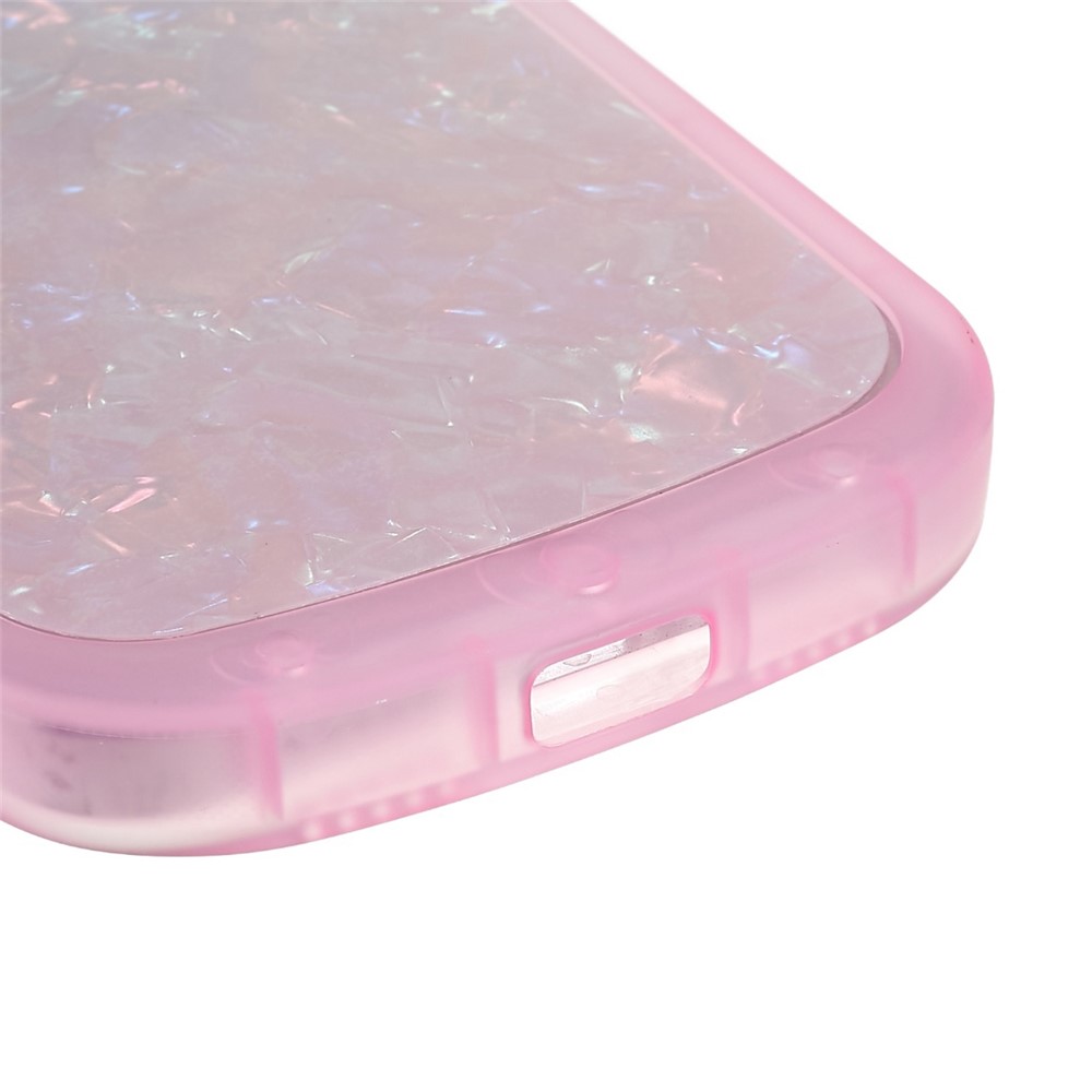 For iPhone 12 Pro Max 6.7 inch Dual-color Gradient Phone Case Shockproof IMD IML Shell Pattern Soft TPU Protector - Blue / Pink-5