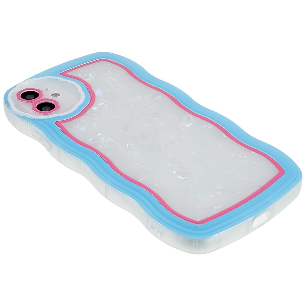 Shell Pattern Wavy Edge Soft TPU Protective Cover for iPhone 11 6.1 inch, Scratch-resistant Cell Phone Case - Blue-4
