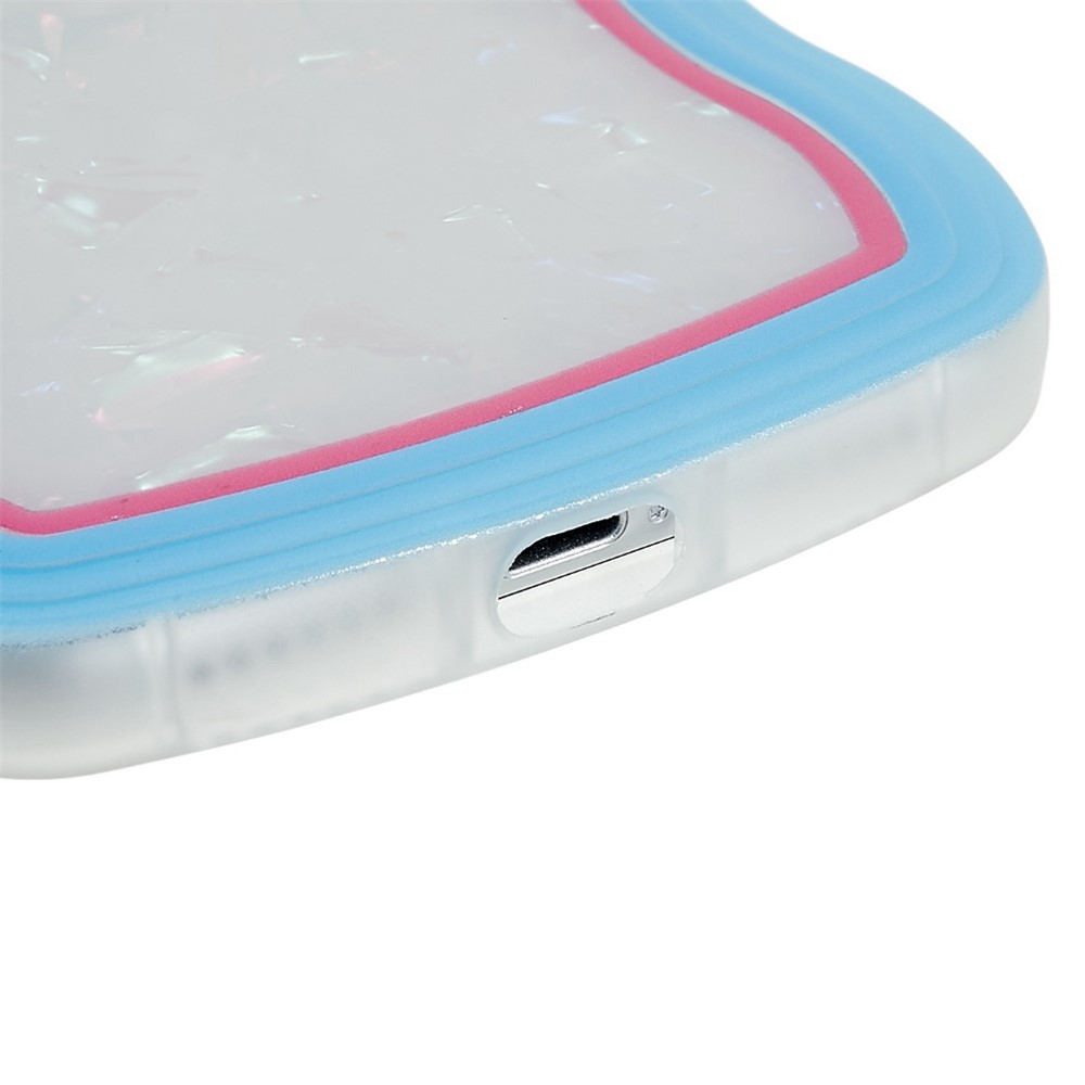 Shell Pattern Wavy Edge Soft TPU Protective Cover for iPhone 11 6.1 inch, Scratch-resistant Cell Phone Case - Blue-5