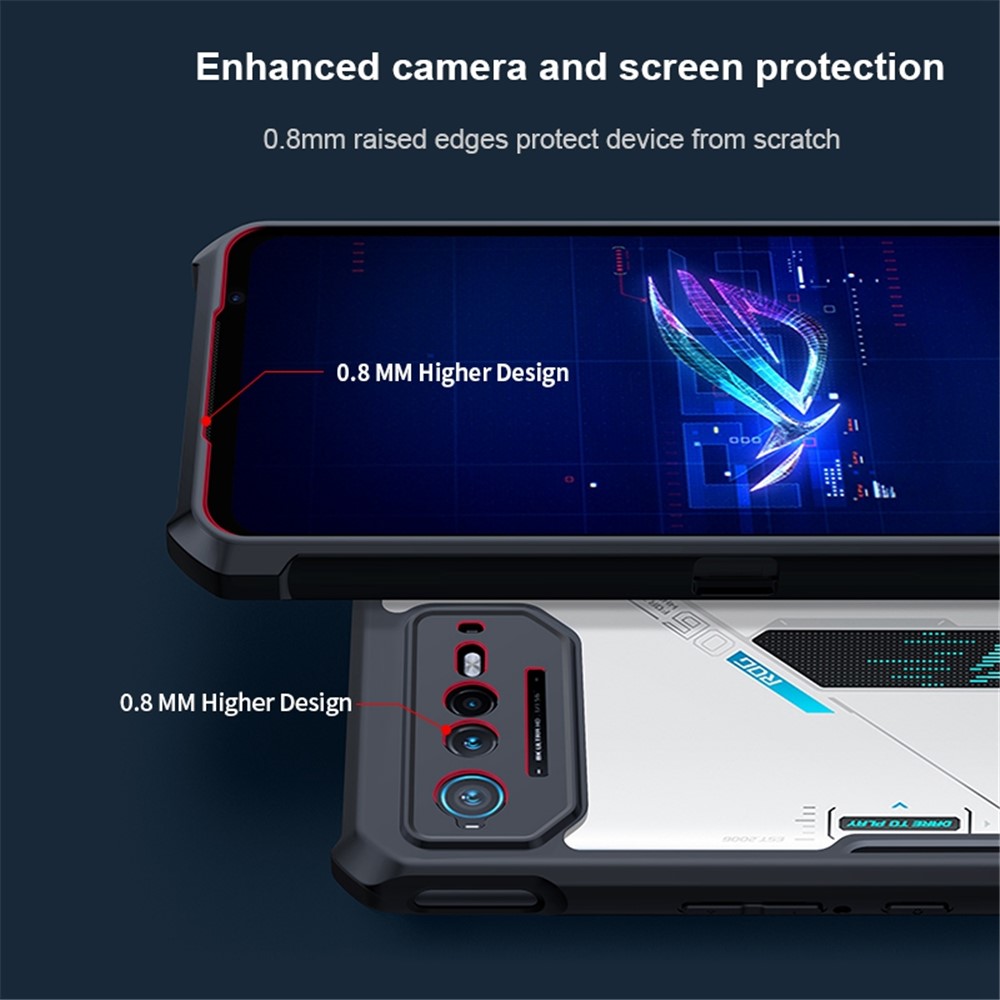 XUNDD For Asus ROG Phone 6 5G / 6 Pro 5G Hard Acrylic Back Soft TPU Frame Case Anti-drop Phone Back Cover-7