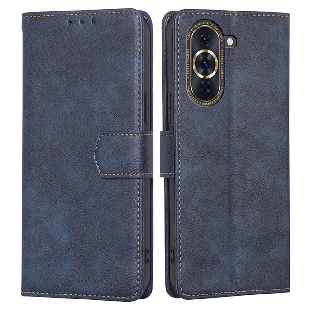 For Huawei nova 10 Pro 4G Anti-drop Full Protection Phone Flip Wallet Case RFID Blocking Function Water-repellent PU Leather Anti-scratch Phone Cover - Blue-1
