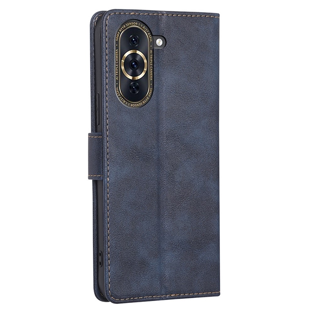 For Huawei nova 10 Pro 4G Anti-drop Full Protection Phone Flip Wallet Case RFID Blocking Function Water-repellent PU Leather Anti-scratch Phone Cover - Blue-6