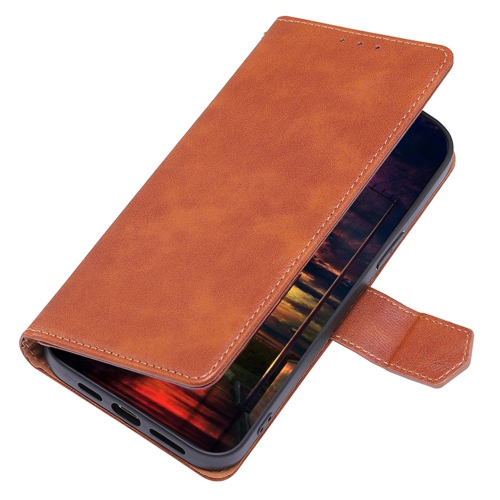 For Huawei nova 10 4G Phone Case RFID Blocking Function Water-repellent PU Leather Anti-scratch Flip Wallet Cover - Brown-3