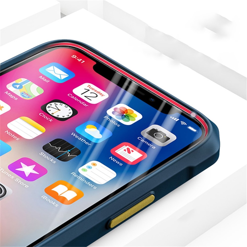 For iPhone 14 Pro 6.1 inch Anti-scratch Clear Phone Case Hybrid TPU + PC Drop-proof Airbag Cover - Green-5