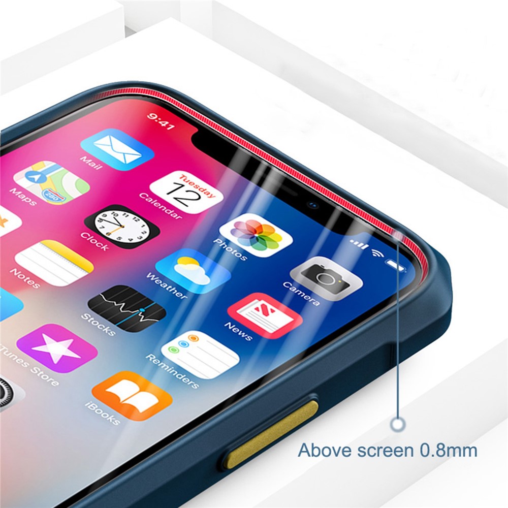 For iPhone 14 Pro Max 6.7 inch TPU Frame PC Back Transparent Cover Airbag Corner Protective Phone Case - Black-6
