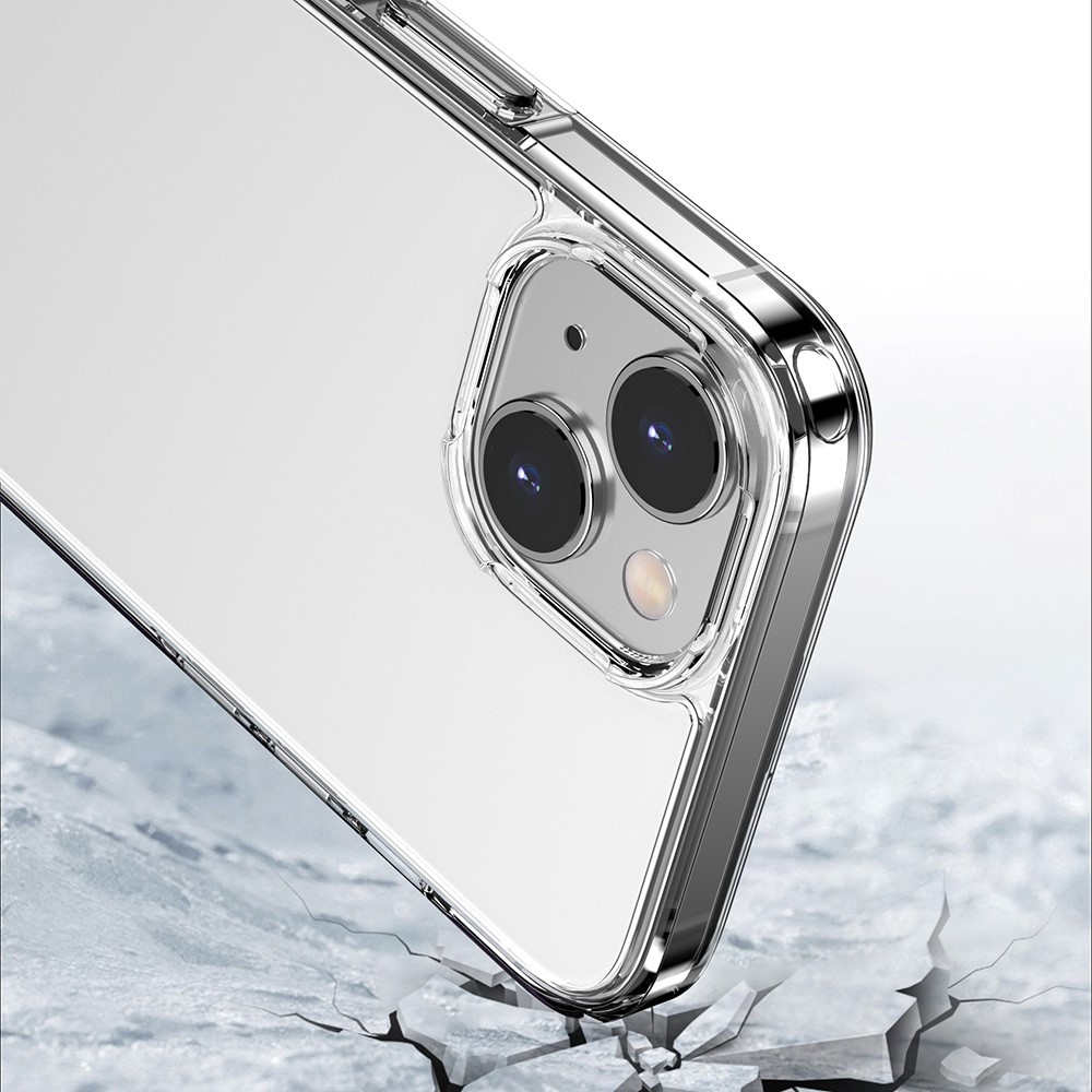 For iPhone 14 6.1 inch Anti-drop Crystal Clear Phone Case TPU+Acrylic Shockproof Cell Phone Cover - Transparent-2