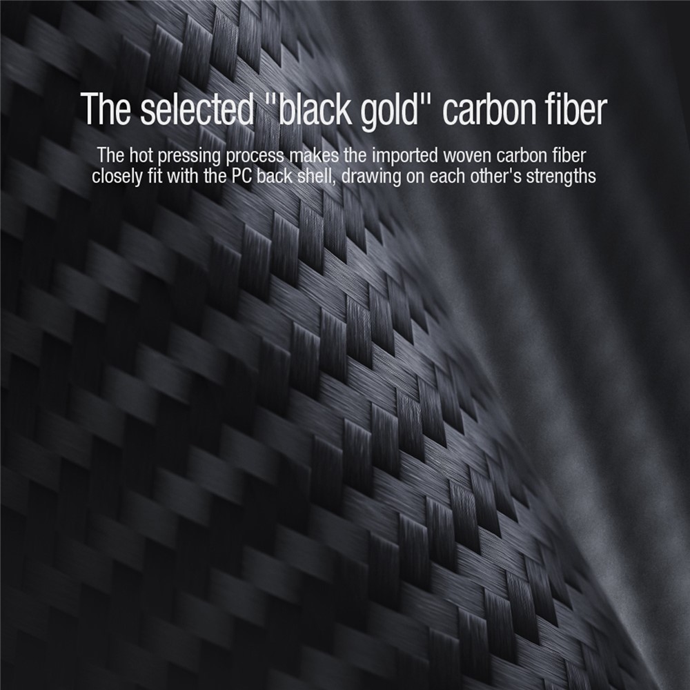 NILLKIN For iPhone 13 Pro Max 6.7 inch Carbon Fiber Phone Case Slide Camera Protection PC + TPU Hybrid Cover-5