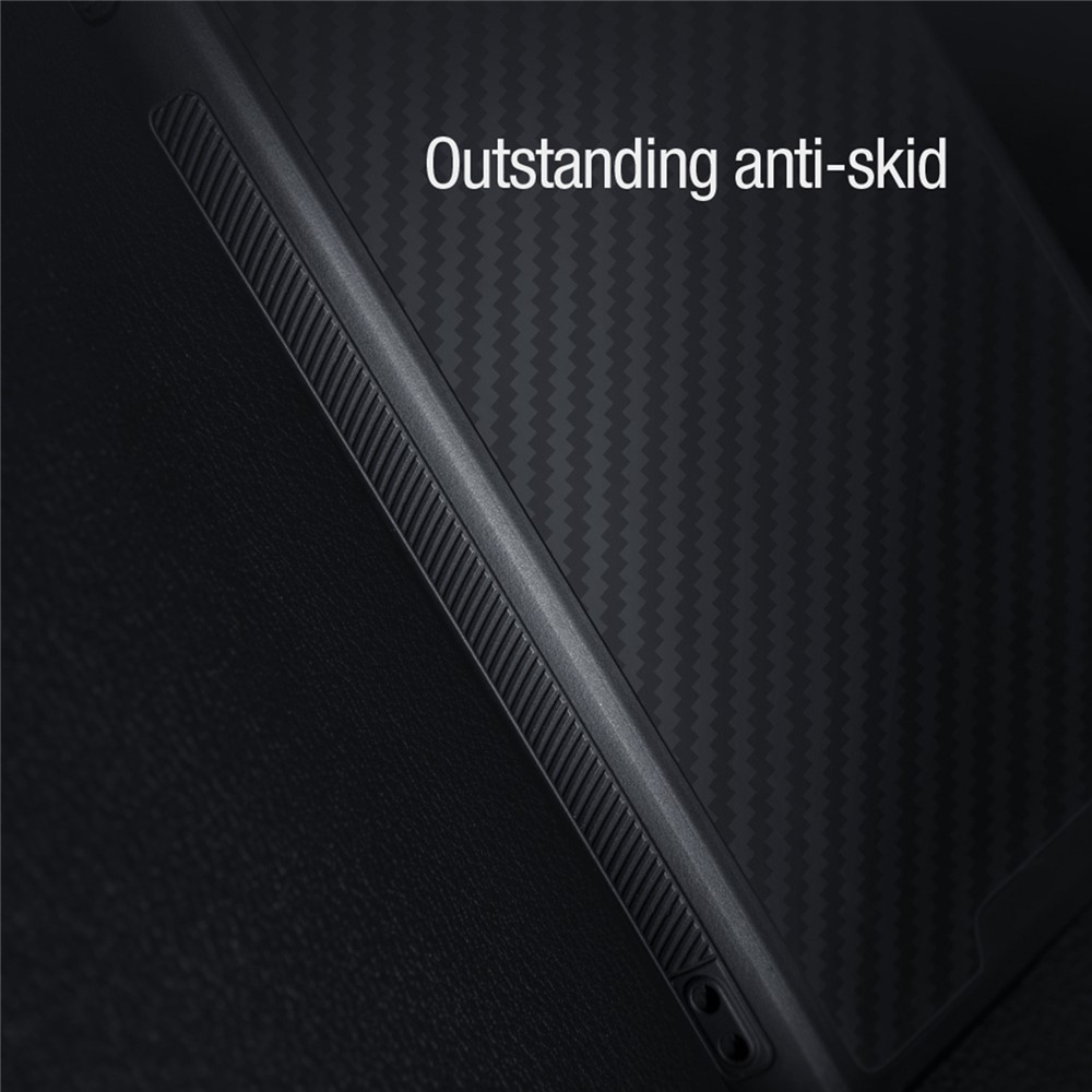 NILLKIN For iPhone 13 Pro Max 6.7 inch Carbon Fiber Phone Case Slide Camera Protection PC + TPU Hybrid Cover-7