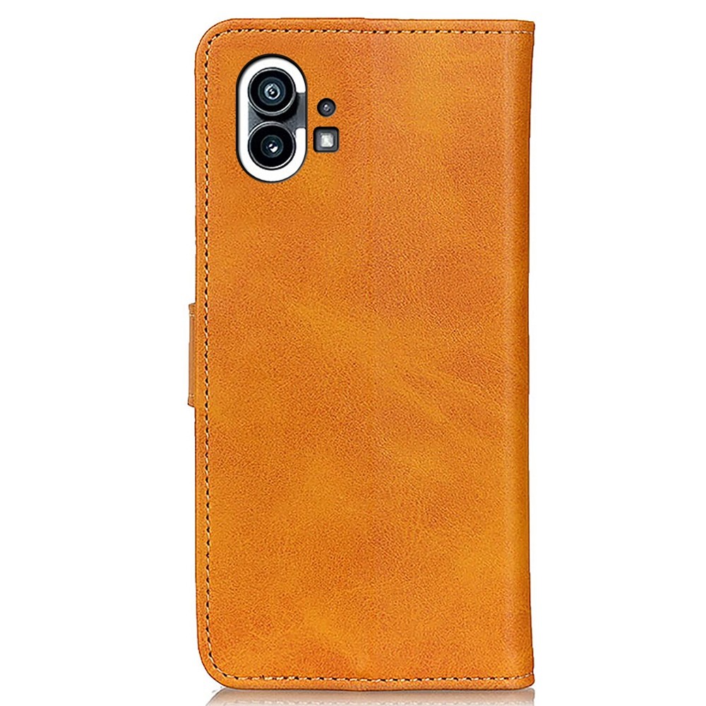 For Nothing phone (1) 5G Anti-scratch Shockproof Mobile Phone Cover PU Leather Stand Phone Case - Brown-8