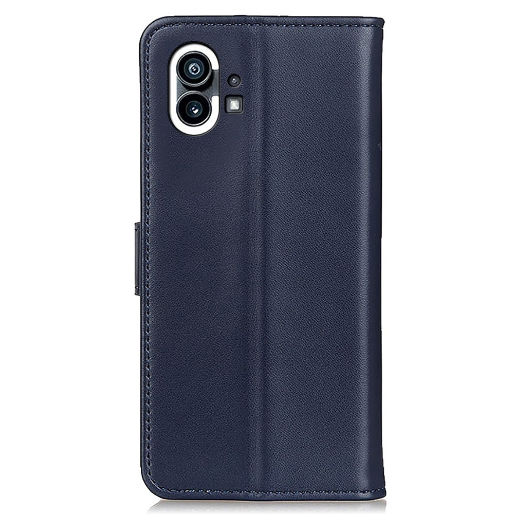 Textured Magnetic Closure PU Leather Wallet Case for Nothing phone (1) 5G, Supporting Stand Flip Protective Phone Cover - Blue-8