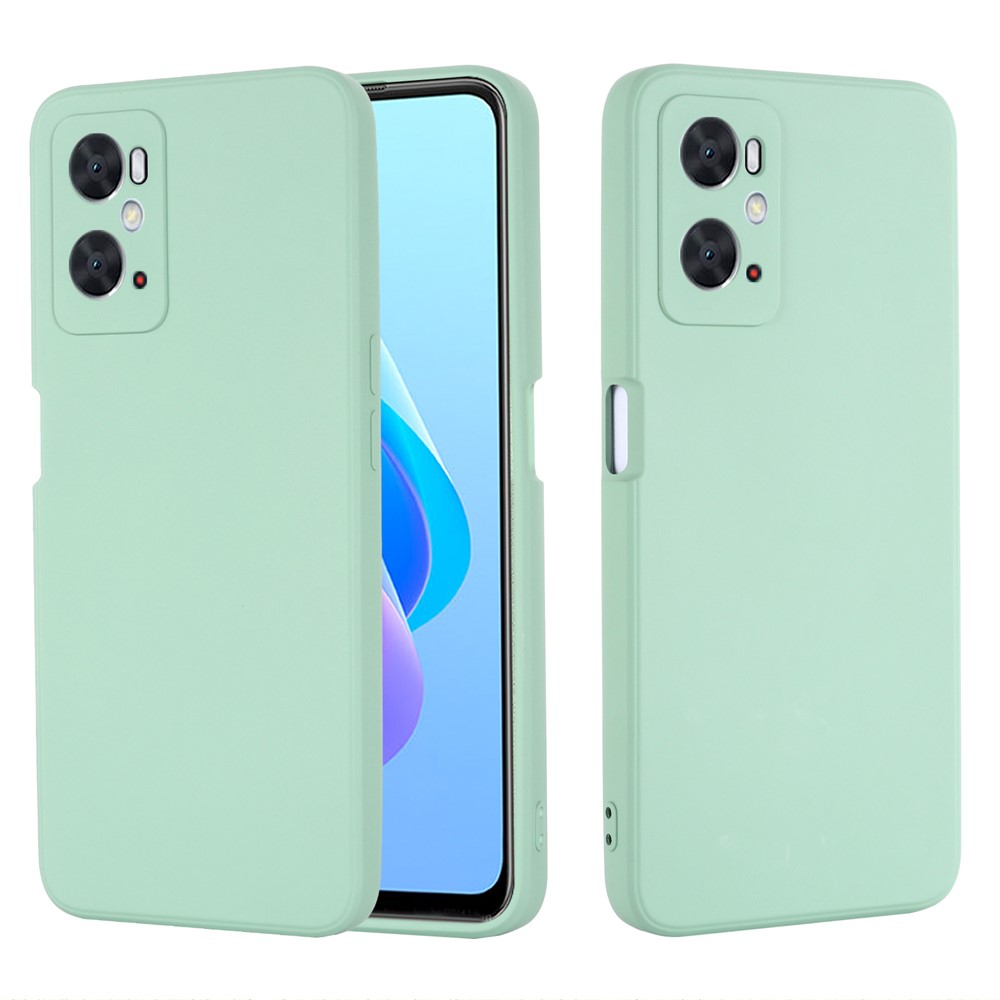 For Oppo A36 4G / A76 4G / A96 4G Anti-scratch Silicone Soft Phone Case Shockproof Back Cover Mobile Phone Protector - Green-2