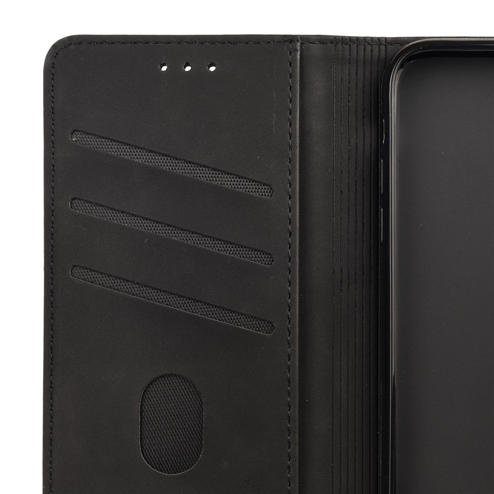 For Nothing phone (1) 5G Color Splicing Flip Cover Skin-touch PU Leather Magnetic Absorption Stand Wallet Phone Case - Black-5